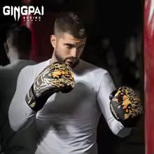 Boxing Gloves "Gingpai Gold Tiger"