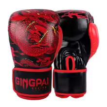 "Gingpai Red Dragon" boxing gloves