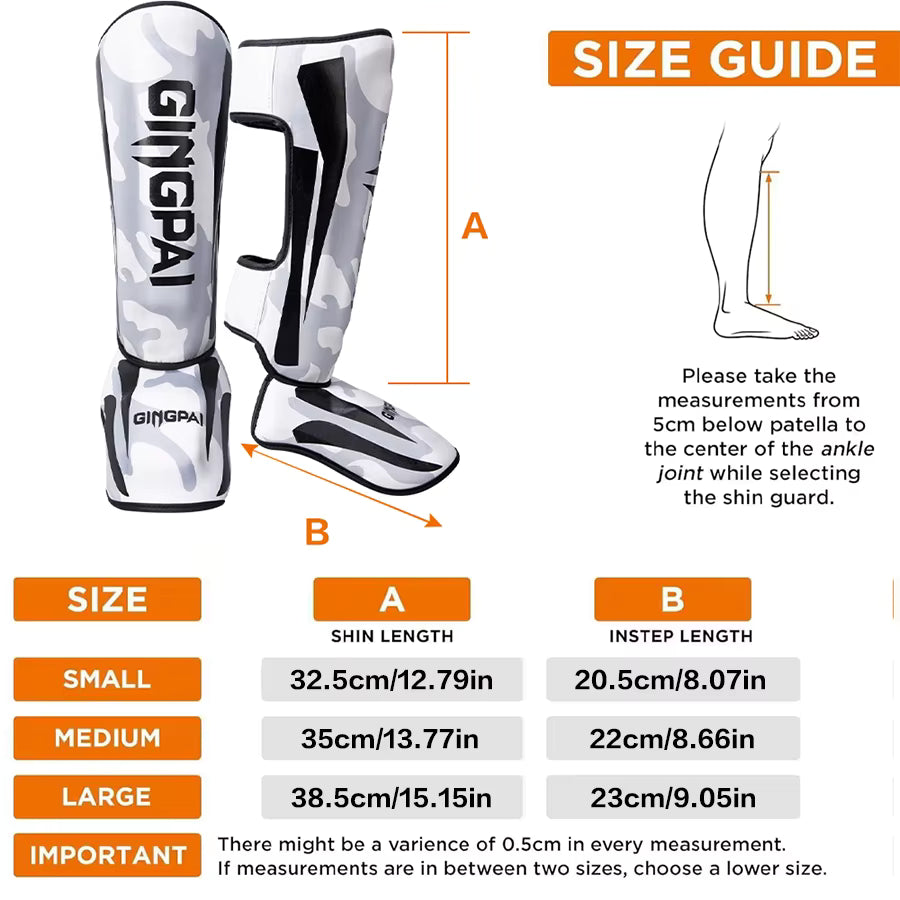 Shin guards (Camo Gold)